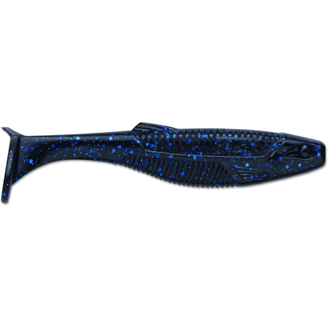 Rapala Mayor Soft Bait Pack of 8 2-1/2in Black Blue Flake