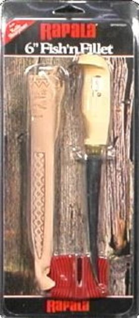 Rapala Fish n Fillet Knife with Sharpener 6in