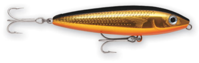 Rapala Saltwater Skitter Walk Topwater Lure Floating Gold Mullet 5/8oz 4 3/8in