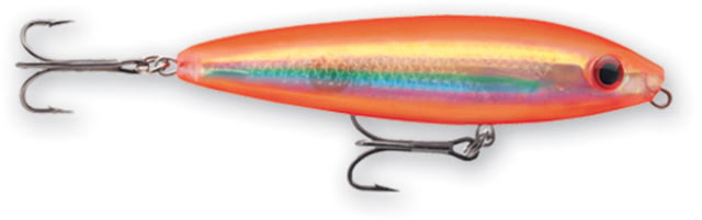 Rapala Saltwater Skitter Walk Topwater Lure Floating Holographic Orange Gold 5/8oz 4 3/8in