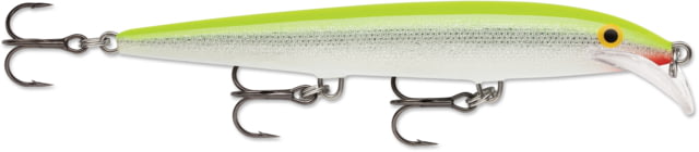 Rapala Scatter Rap Minnow Floating Silver Fluorescent Chartreuse 4 3/8in 3/16oz