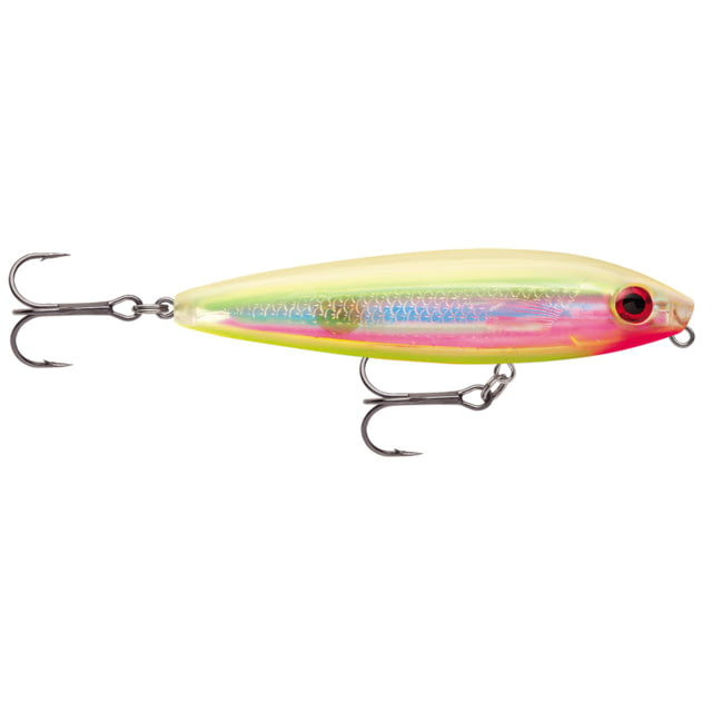 Rapala Skitter Walk Topwater Hard Bait 3-1/8in 7/16oz Holographic Bone Chartreuse