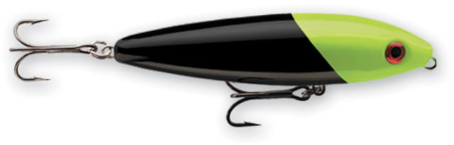 Rapala Skitter Walk Topwater Hard Bait 3-1/8in 7/16oz Black Chartreuse Head