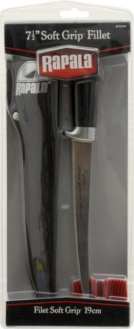 Rapala Soft Grip Fillet Knife with Sharpener 7.5in - Rapala