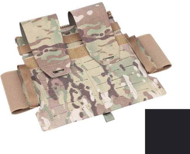 Raptor Tactical Breacher Front Flap Plate Carrier MOLLE/PALS/Velcro Black - Raptor Tactical