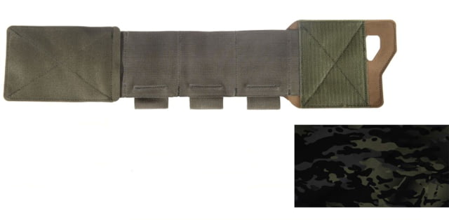 Raptor Tactical Ghost Elastic Cummerbund w/Pouches Velcro Medium MultiCam Black - Raptor Tactical