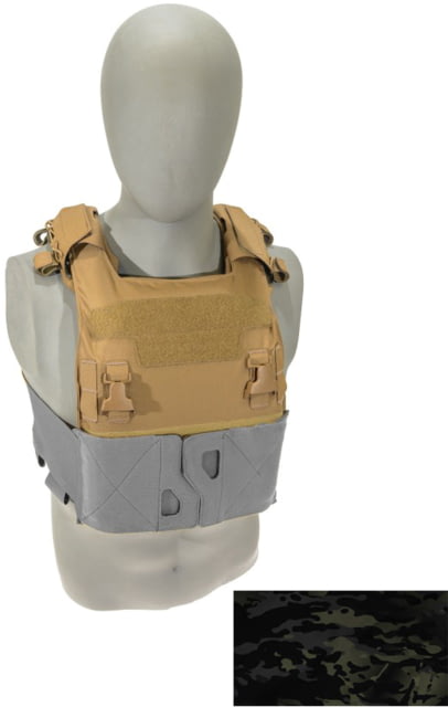 Raptor Tactical GHOST MK1 Plate Carrier MOLLE/Velcro Large MultiCam Black - Raptor Tactical