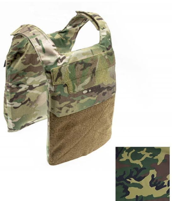 Raptor Tactical GHOST MK1 Plate Carrier MOLLE/Velcro Extra Large Woodland - Raptor Tactical