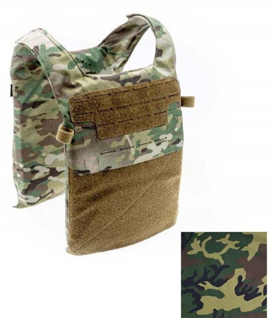 Raptor Tactical GHOST MK2 Plate Carrier MOLLE/Velcro Medium Woodland - Raptor Tactical