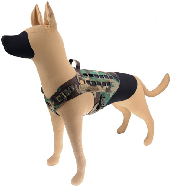 Raptor Tactical K9 Drago Dog Harness Woodland Extra Large - Raptor Tactical