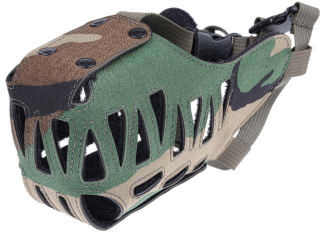 Raptor Tactical K9 Milo Dog Muzzle Woodland Medium - Raptor Tactical