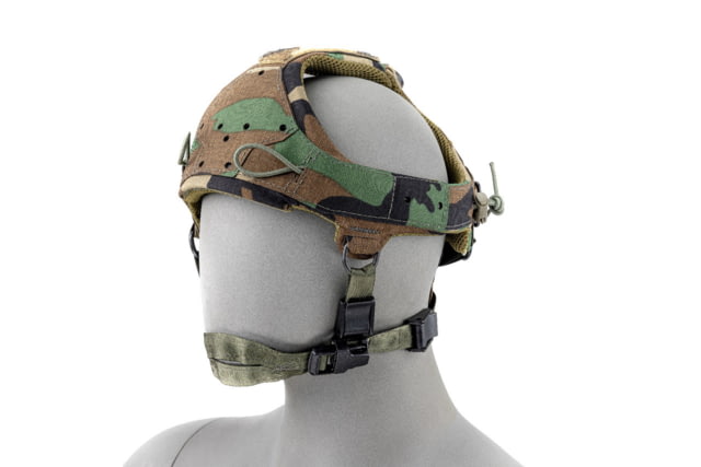 Raptor Tactical Sentinel Skullcrusher GEN 2.0 Tactical Headgear with Bungee Cord Woodland One size - Raptor Tactical