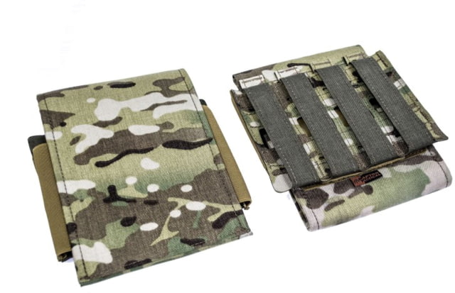 Raptor Tactical Side Plate Pockets MOLLE/Velcro 5.5L x 6.5W MultiCam - Raptor Tactical