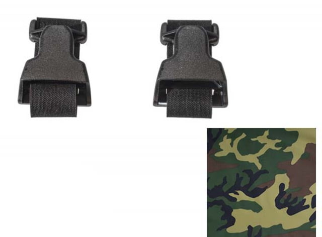 Raptor Tactical Universal Chest Rig - Attachment Kit Black/Woodland One Size - Raptor Tactical