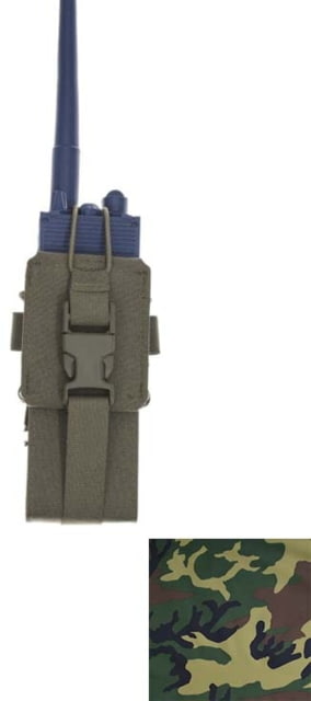 Raptor Tactical Yarn Universal Radio Pouch Woodland One Size - Raptor Tactical