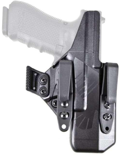 Raven Concealment Eidolon Advance Holster Kit Glock 17 Gen 3/4 1.5/1.75in Overhooks Right Hand Black - Raven Concealment