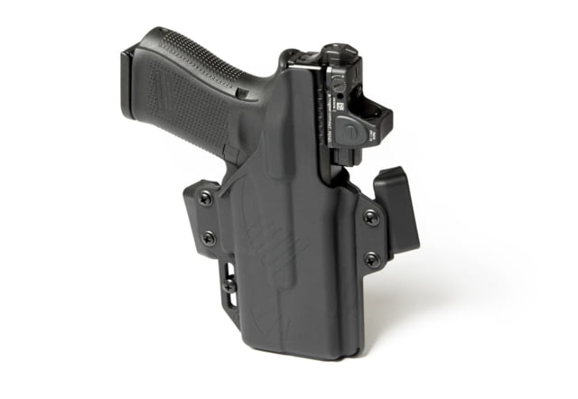 Raven Concealment Perun OWB Paddle Holster Glock 19 Ambidextrous Matte Black - Raven Concealment