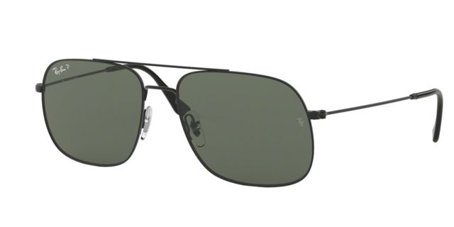 Ray-Ban ANDREA RB3595 Sunglasses 90149A-59 - Dark Green Polar Lenses - Ray-Ban