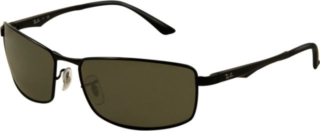 Ray-Ban  Sunglasses 002/71-6417 - Black Frame Green Lenses - Ray-Ban