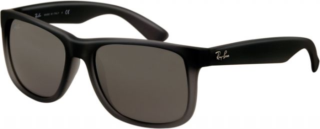 Ray-Ban  Sunglasses 852/88-5116 - Rubber Grey/Grey Trasparent Frame Gray Silver Mirror Gradient Lenses - Ray-Ban