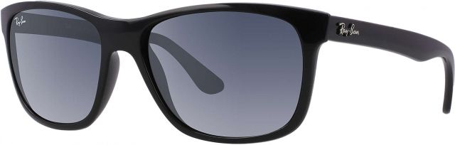 Ray-Ban  Sunglasses - Men's Black Frame Crystal Gray Gradient 57 mm Lenses - Ray-Ban