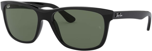 Ray-Ban  Sunglasses - Men's Black Frame Crystal Green 57 mm Lenses - Ray-Ban