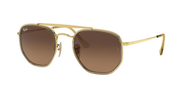 Ray-Ban RB3648M The Marshal II Sunglasses Brown Gradient Grey Lenses 912443-52 - Ray-Ban
