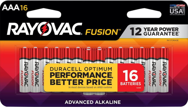 Rayovac AAA HIGH ENREGY Alkaline Batteries Silver/Blue 1.5 Volts 1123 mAh 16 Single Pack - Rayovac