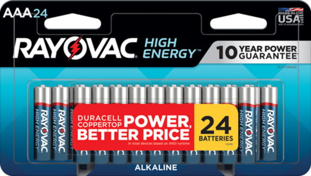 Rayovac High Energy Alkaline AA Batteries 24 Pack - Rayovac