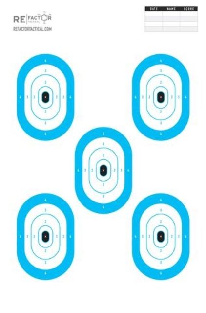 RE Factor Tactical Keyhole Shooter Target - Re Factor Tactical