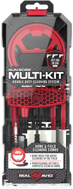 Real Avid Real Avid Gun Boss Cleaning Multi-Kit .357cal/.38cal/9mm - $39.99 at Optics Planet