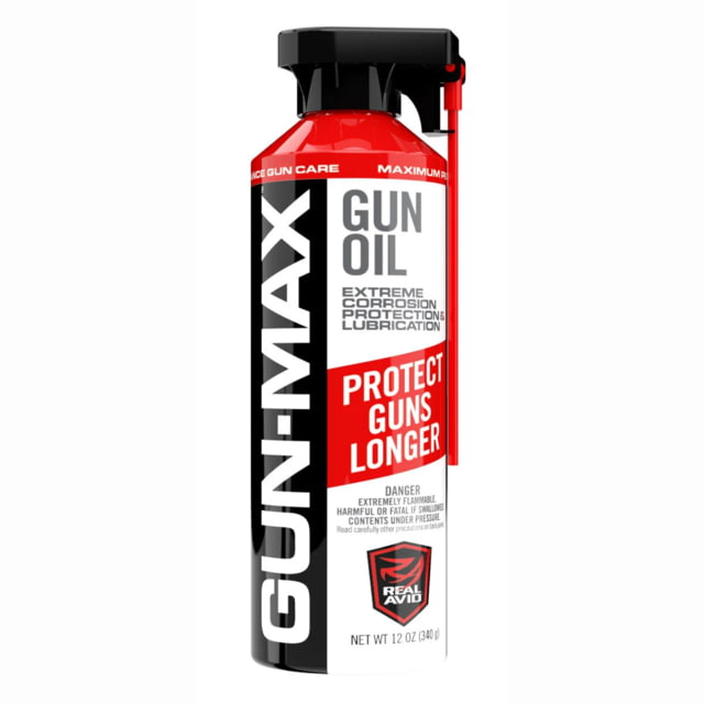 Real Avid Real Avid Gun Max Gun Oil 12 Oz. Aerosal Flip Up Nozzle - $18.99 at Optics Planet