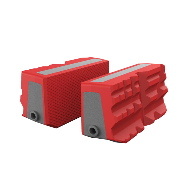 Real Avid Smart-Jaws Firearm Master Gun Vise Multi-Fit Sleeves 9 Grooves Textured Flat 3 in Diameter Thermoplastic Rubber Medium Gray/Red