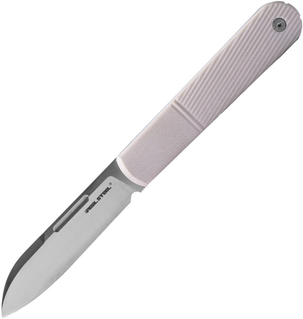Real Steel Barlow RB5 Folding Knife 2.75in N690 Drop Point G10 Handle Ivory - Real Steel