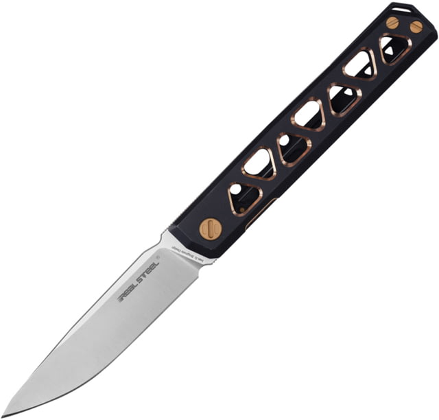 Real Steel Burns Framelock Black/Gold - Real Steel