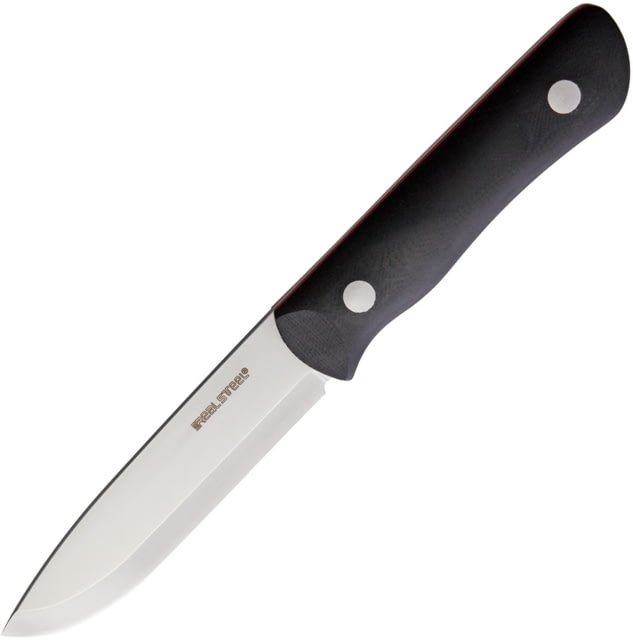 Real Steel Bushcraft III Fixed Blade Blk Fixed Blade Knife 8.5in Overall 4in Satin D2 Tool Steel Blade Black G10 Handle Black Kydex Belt Sheath Black - Real Steel