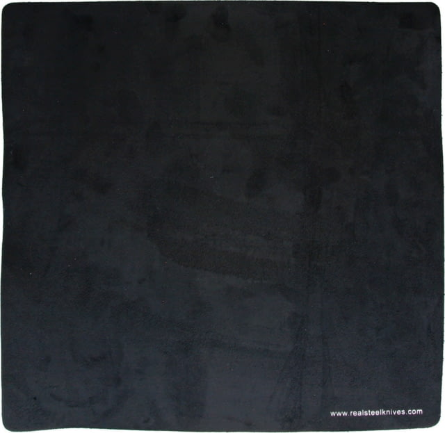 Real Steel Display M 15.75in X 15.75in Black Leather Construction Black