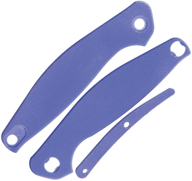 Real Steel E771 G10 Handle Set Blue G10 Blue Two Handle SlABS And Backspacer Blue - Real Steel