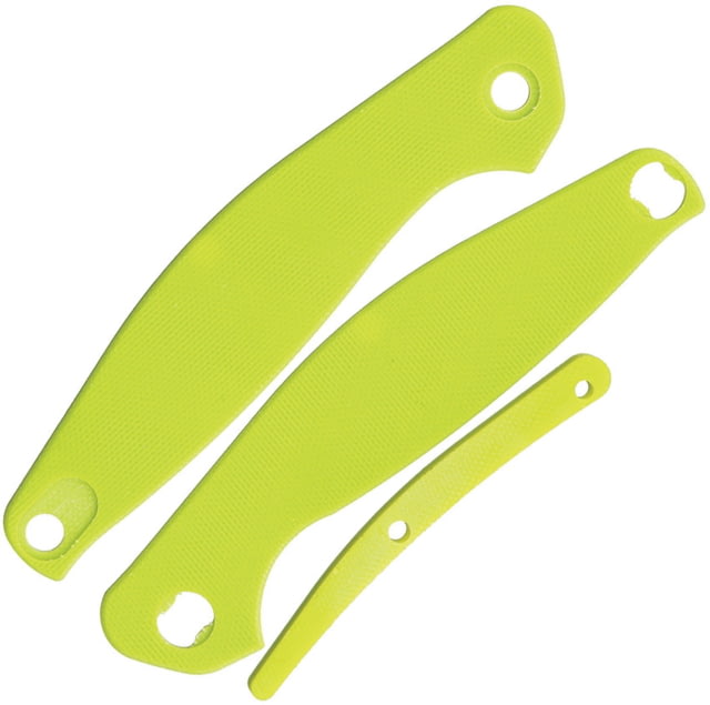 Real Steel E771 G10 Handle Set G10 Two Handle SlABS And Backspacer Neon Green - Real Steel