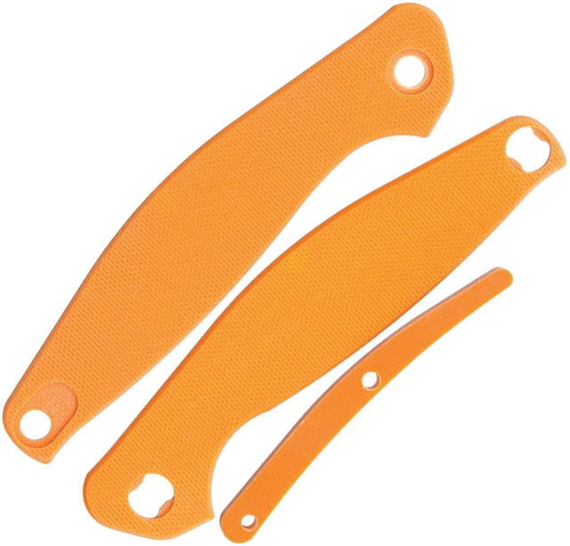 Real Steel E771 G10 Handle Set Orange G10 Orange Two Handle SlABS And Backspacer Orange - Real Steel