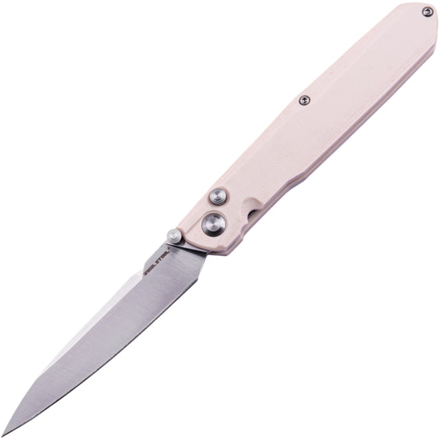 Real Steel G5 Metamorph Folding Knife 3.5in 14C28N Satin G10 Handle Ivory - Real Steel