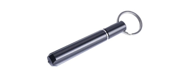 Real Steel Glass Breaker w/Fire Starter 3.75in Overall Keyring Glass Breaker End Unscrews To Reveal 2in Overall Fire Starter Aluminum Construction - Real Steel