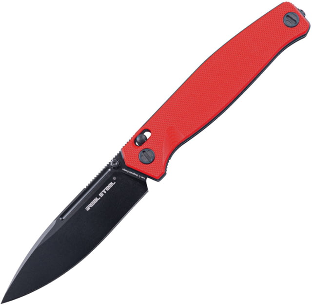 Real Steel Huginn Folding Knife 3.6in VG-10 Steel G10 Handle Red/Black - Real Steel