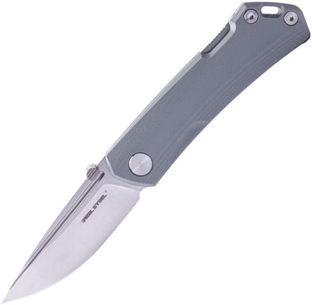 Real Steel Luna Maius Eco Folding Knife 3in 10Cr15CoMoV G10 Handle Gray - Real Steel