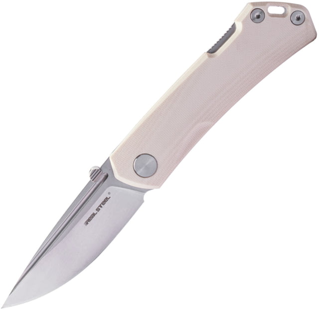 Real Steel Luna Maius Eco Folding Knife 3in 10Cr15CoMoV G10 Handle Ivory - Real Steel