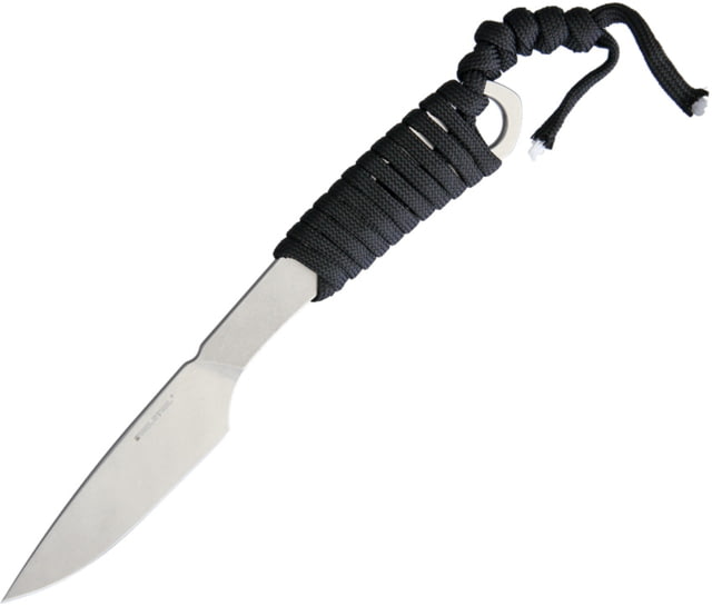 Real Steel Marlin Survival Fixed Blade Knife 2.5" stonewash finish 8Cr14MoV stainless blade Black cord wrapped handle - Real Steel