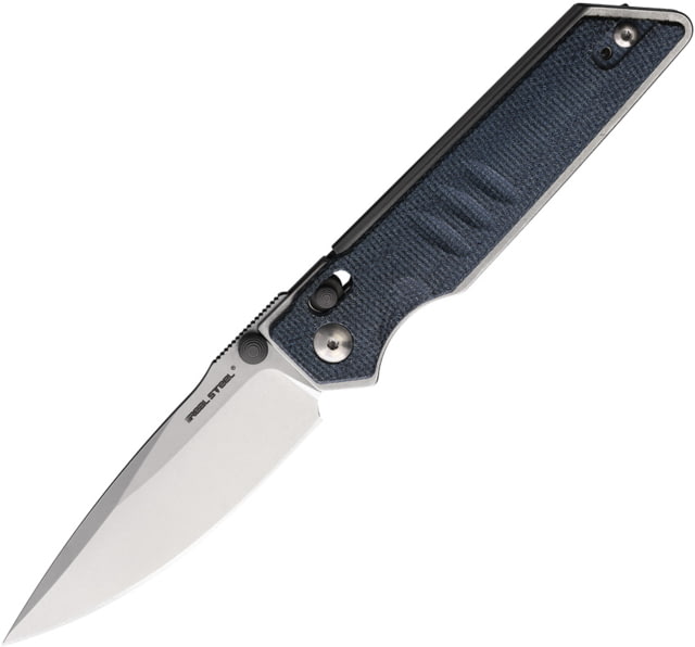 Real Steel Sacra Denim Folding Knife 4.13in Closed 3.13in Stonewash Bohler K110 SS Blade Denim Micarta Handle - Real Steel