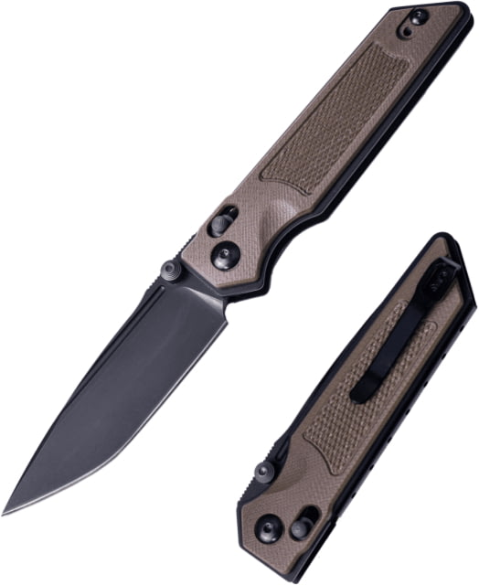 Real Steel Sacra TAC Folding Knife 3in Steel Tanto G10 Handle Coyote - Real Steel