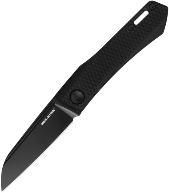 Real Steel Solis Lite Slip Joint Folding Knife 3in D2 Steel G10 Handle Black - Real Steel