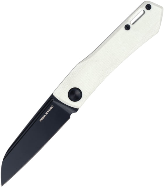 Real Steel Solis Lite Slip Joint Folding Knife 3in D2 Steel G10 Handle White - Real Steel